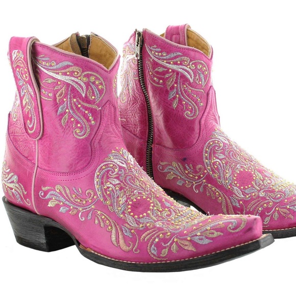 Old Gringo Pink Cowboy Skull Boots 9.5 NEW Dulce Calavera Stud - Picture 16 of 16